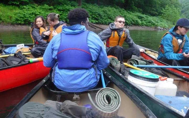 canoeing adventure for teens